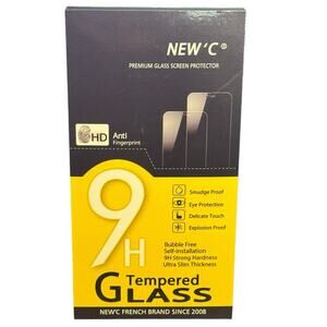 NEW'C 2 Pack iPhone 14 Pro Max Tempered Glass Screen and Camera Lens Protector
